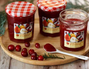 Confiture de poires et canneberges