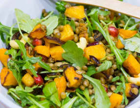 Salade de butternut rôtie