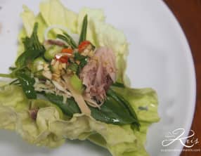 Miang de poisson grillé