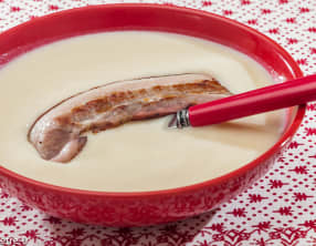 Soupe de chou fleur au lard