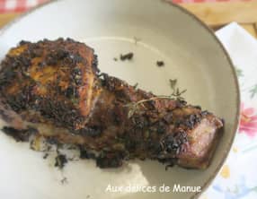 Ribs ou travers de porc marinés au vin blanc et tomates séchées, à l'Extra Crisp ou pas