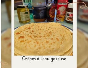 Crêpes à l'eau gazeuse
