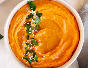 Houmous aux poivrons grillés facile