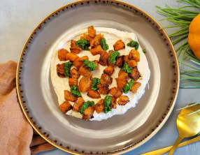 Butternut rôtie au pesto de persil