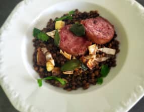 Lentilles au cotechino De Bruno Barbieri