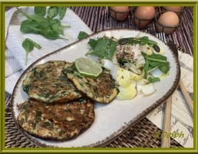 Mini-omelettes au thon et aux épinards