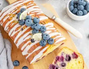 Cake myrtilles citron frais et léger