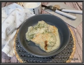 Parmentier de topinambours au cabillaud