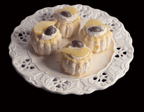 Petites charlottes aux poires et aux marrons