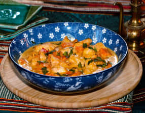 Curry vert de poulet et potiron