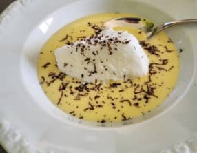 Œufs à la neige à la truffe