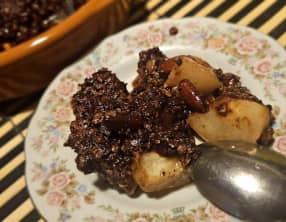 Crumble poires chocolat au Ninja AirFryer