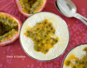 Tiramisu aux fruits de la passion et mangue