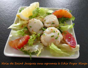 Noix de Saint Jacques aux agrumes à l'Air Fryer Ninja