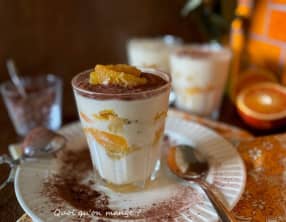 Tiramisù au Panettone, Limoncello et suprêmes d’oranges
