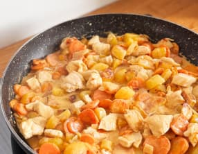Curry de poulet aux pommes de terre