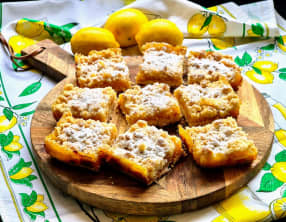 Carrés au citron "sbriciolata"