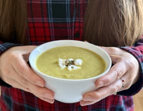 Soupe courgette-poireau