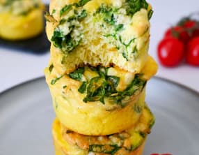 Mini-quiches sans pâte "épinards feta"
