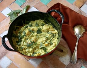 Curry de crevettes à la mangue