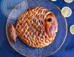 Poisson d’avril feuilleté au saumon