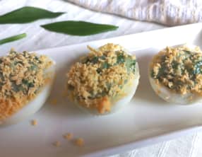 Œufs mimosa à l’ail des ours