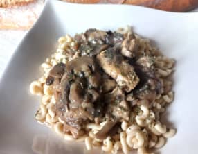 Poulet et champignons au skyr