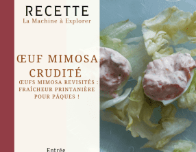 Oeuf mimosa crudité