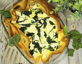 Tarte croustillante épinards et fêta