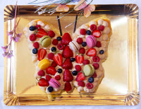 Papillon comme un number cake