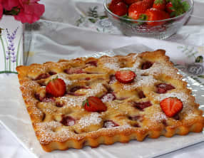 Tarte financière aux fraises