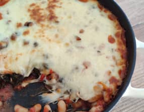 Gratin de blettes et haricots blancs