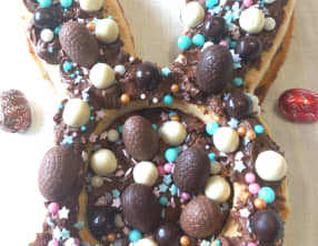 Gâteau lapin de Pâques au chocolat