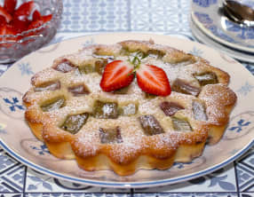 Financier à la rhubarbe