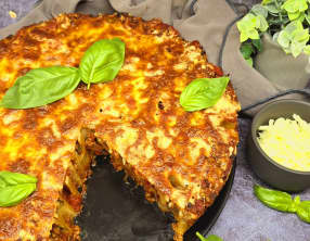 Gâteau de rigatonis à la bolognaise