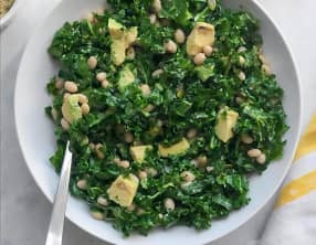 Salade de chou kale haricots blancs
