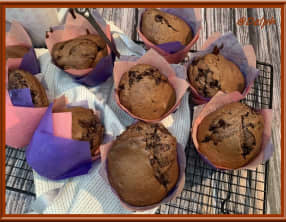 Muffins géants au chocolat