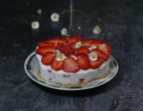 Cheesecake aux fraises sans cuisson