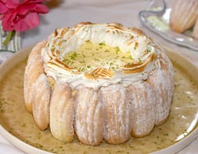 Charlotte meringuée aux deux citrons