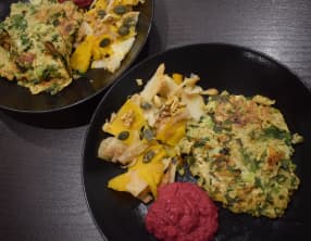 Galettes poireau, tomme de brebis