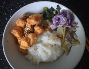 Saumon végétal aux lentilles corail