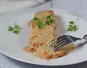 Filets de saumon à la crème de chorizo