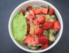 Tartinade de petits pois au chèvre frais et menthe