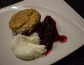 Fondant sans gluten à la purée de marrons et amandes