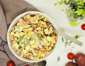 Salade de smashed potatoes