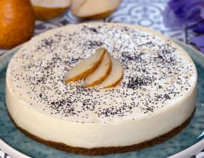 Cheesecake au panais et aux poires