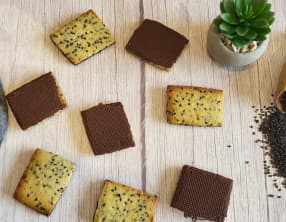 Biscuits sésame et chocolat