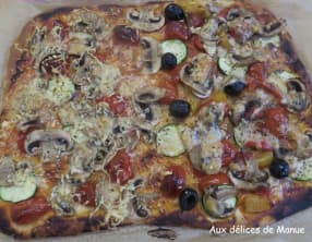 Pizza moit-moit aux légumes