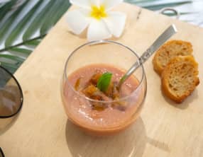 Gaspacho de pastèque, frais et léger