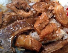 Côtes de porc sauce d'huitres